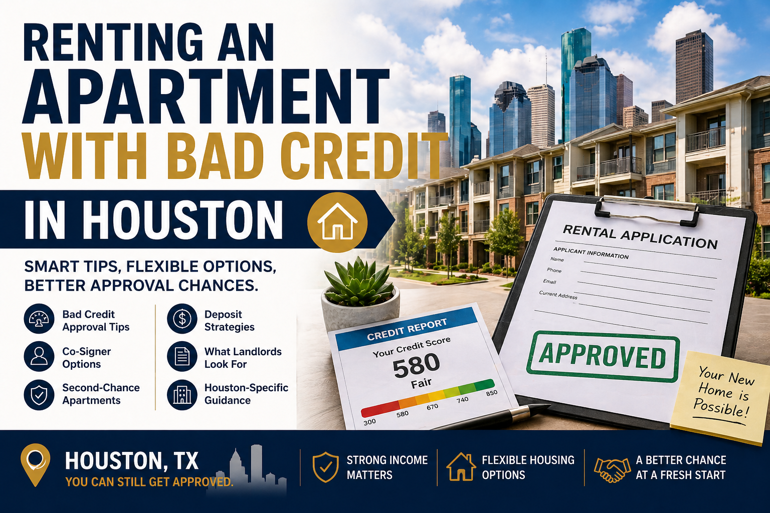 Renting an Apartment With Bad Credit in Houston