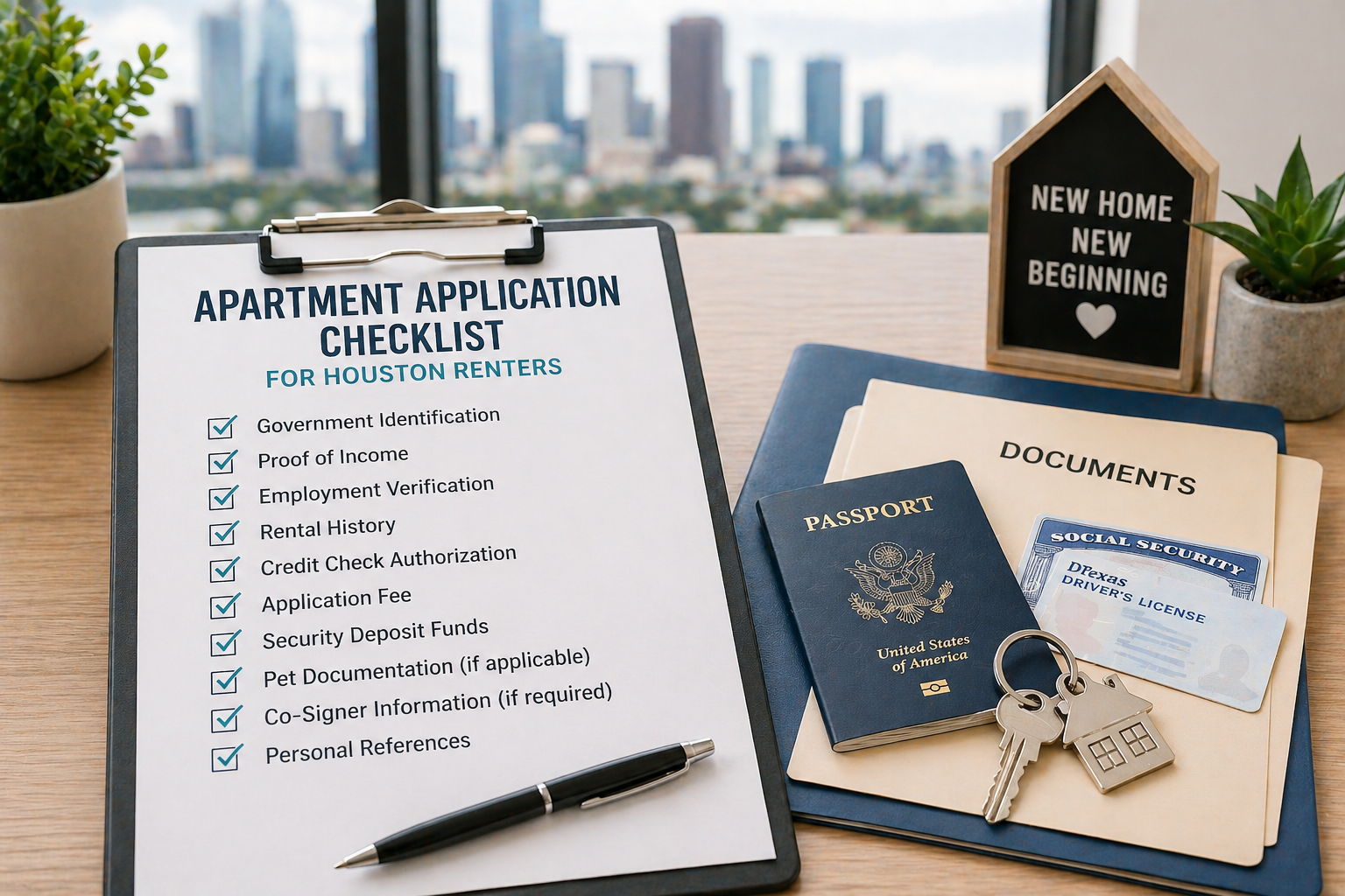 Apartment Application Checklist